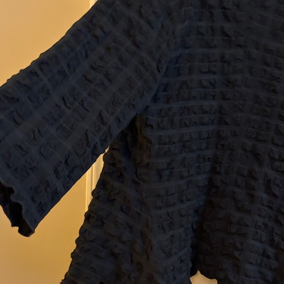 NWT Joseph Ribkoff Black bubble Textured Sz 10 lightweight unlined jacket. - Picture 11 of 12